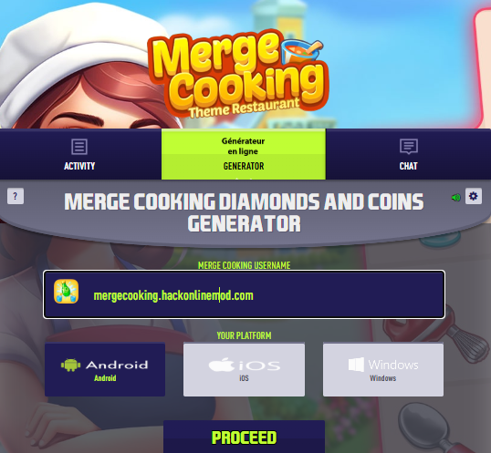 Merge Cooking triche