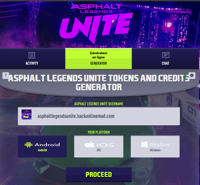 asphalt legends unite triche
