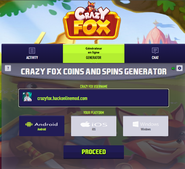crazy fox triche
