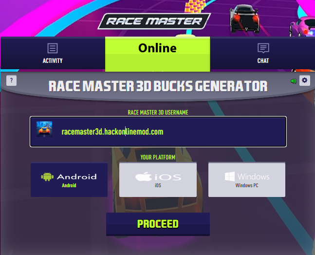 race master 3d triche